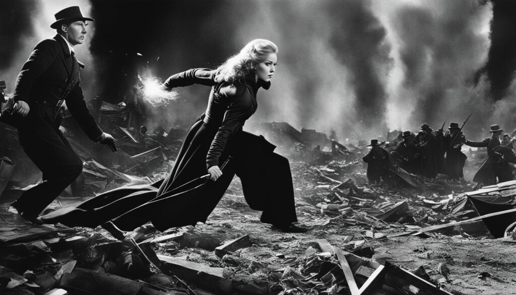 The Invisible Woman 1940 - Action scene
